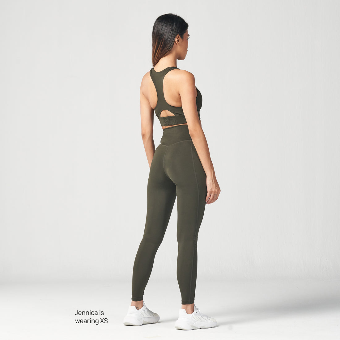 Essential High Waisted Leggings - Khaki